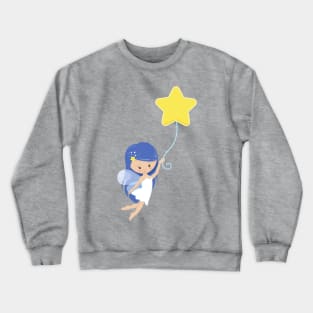 Stardust Fairy, Cute Fairy, Fairy With Balloon Crewneck Sweatshirt